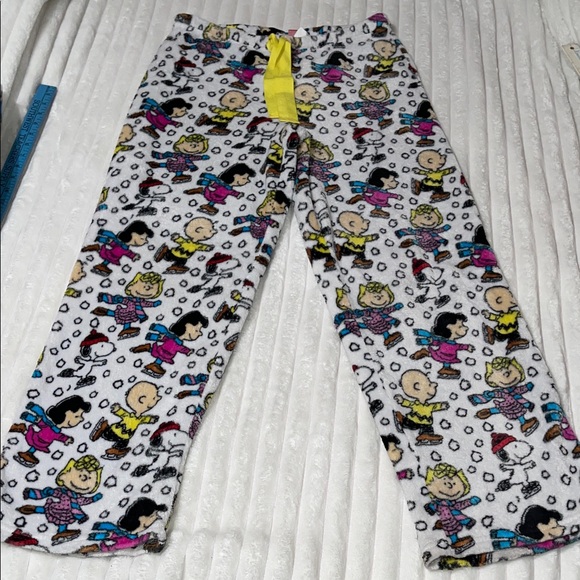 Peanuts Other - Peanuts Snoopy Ice Skating Winter Theme Pajama Pants | Size Large